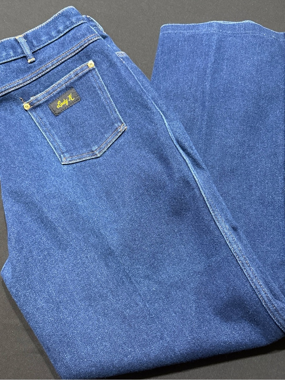 Lady K Women's Straight Leg Denim Jeans - Blue